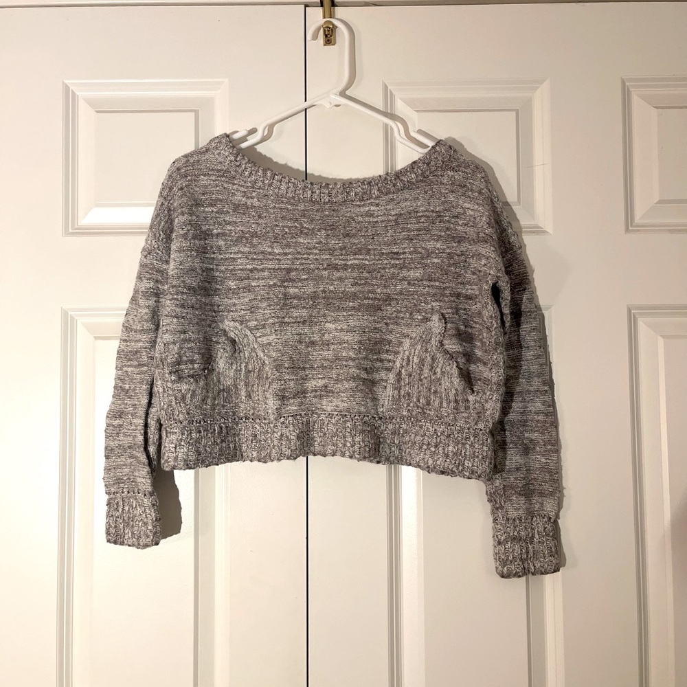 Cropped petite free people sweater